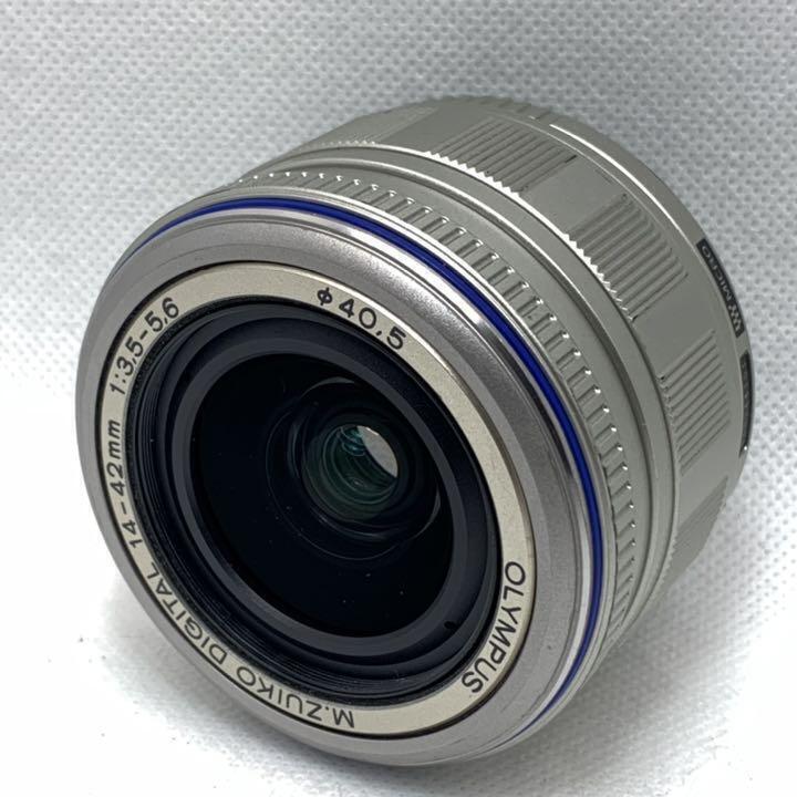 OLYMPUS M.ZUIKO DIGITAL ED 14-42mm F3.5-5.6 Zoom Lens Silver Micro
