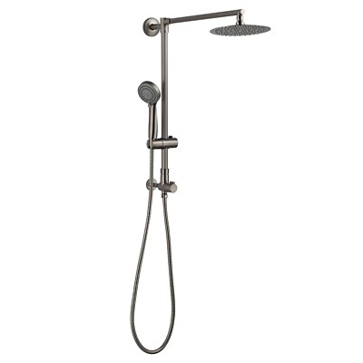Polaris 1 Retrofit Rain Shower System with Handheld Spray - Brushed Nickel