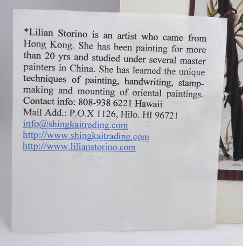 Lilian Storino Limited Edition Print Bamboo & Birds Signed & Numbered 35 of 500 - Bild 9 von 12