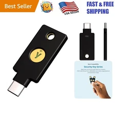 Portable USB-C/NFC Security Key - Affordable FIDO2 Multi-Factor Authentication