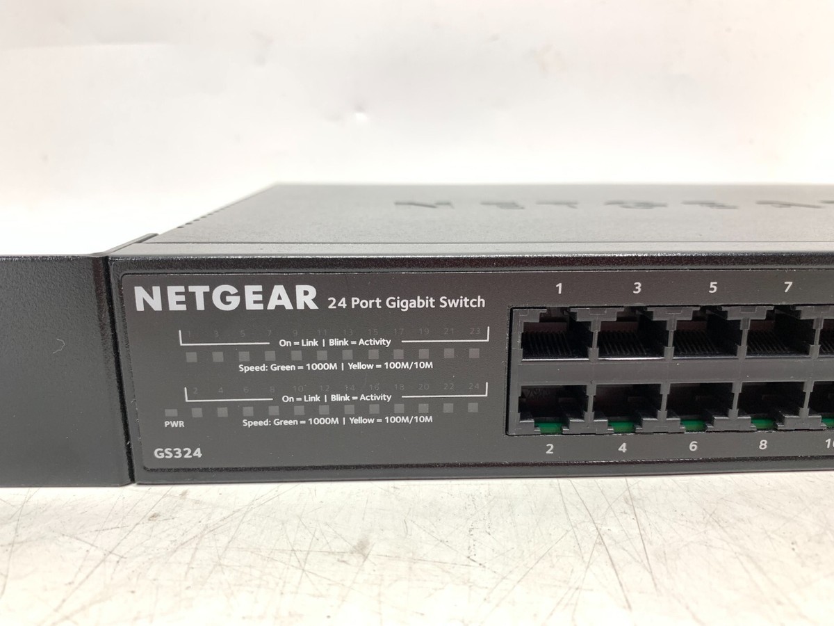 Netgear GS324 24-Port Gigabit Ethernet Unmanaged Switch | eBay Netgear GS324 24-Port Gigabit Ethernet Unmanaged Switch | eBay
