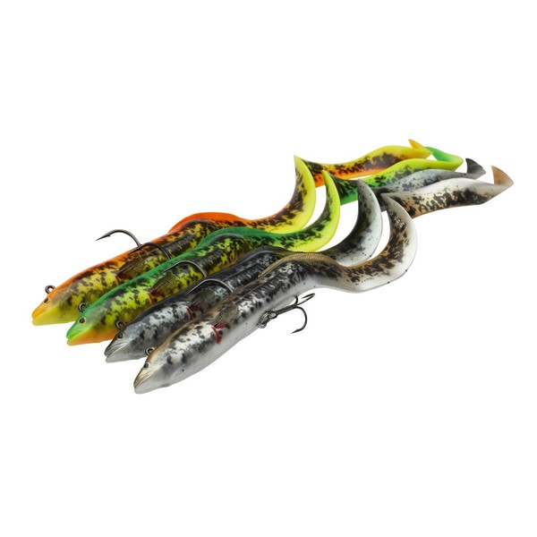 Savage Gear 4D Real Eel PHP Ready to Fish 20 cm 30 cm pez de goma cebo de goma anguila