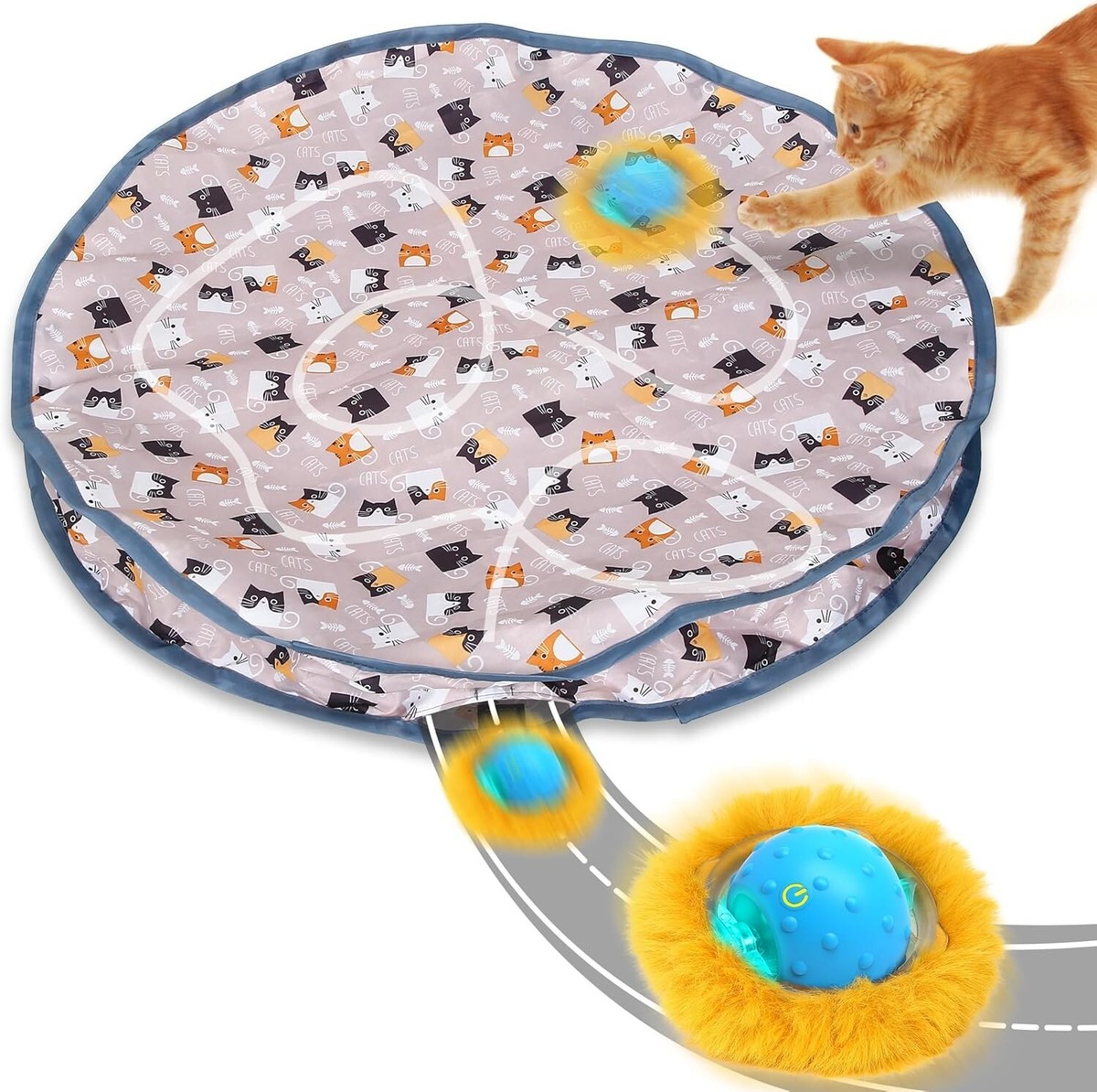 PUHOHUN Interactive Cat Toys for Indoor Cats Suitable for Adult