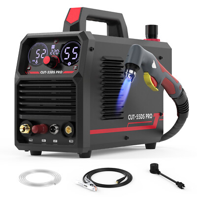 55Amp Non HF Plasma Cutter,110/220V Non-Touch Pilot ARC Blowback Cutting Machine