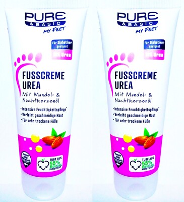 PURE & BASIC My Feet Fuß Creme Urea Fußcreme Mandel Nachtkerzenöl  200 ML #12