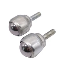 US Stock 2pcs Dia 3/4'' Metal Ball Stud Transfer Bearing Unit Conveyor Roller M6