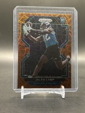 2021 Panini Prizm Football Jalen Camp Orange Lazer Prizm RC #410- Jaguars