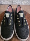 Girls Size 12 Kate Spade Black Glitter Sparkle Keds Euc — photo 1