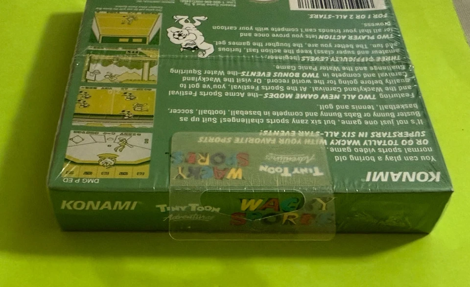 Tiny Toon Adventures Wacky Sports (Nintendo Game Boy 1994) New/Sealed/Protector - Image 4 of 4