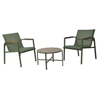 GartenmöBel Gartenlounge 3Er Set BalkonmöBel TerrassenmöBel Verzinkt Esg-Glas