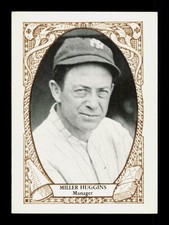 1987 TCMA Collectors Kits Reprints #28 Miller Huggins MLB logo on back Yankees