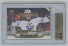 2015-16 Upper Deck Series 2 Young Guns Canvas Connor McDavid BGS 9.5
