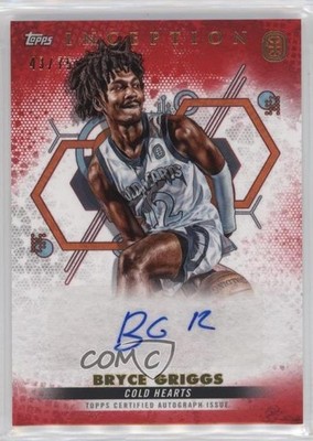 2022 Topps Inception OTE Overtime Elite Red 43/75 Bryce Griggs #IA-BG2 Auto 0wp8