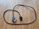 Excellent Scart to Scart Cable Black! 1.5m! Scart Plug for TV! Video Recorder! Bu