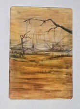 Magic The Gathering MTG Fourth Edition Swamp (B)  ALTERED 