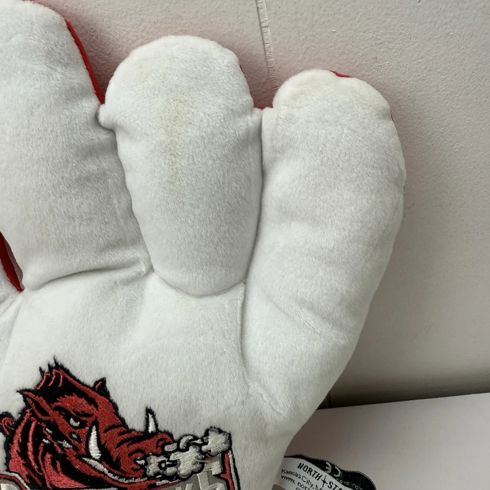 Arkansas Razorbacks Spirit Mano Rojo Blanco Go Hogs Foto 4 de 4
