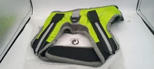 Air Mesh Dog Vest Harness with Reflective Yellow  Strip for Walking Medium Size 