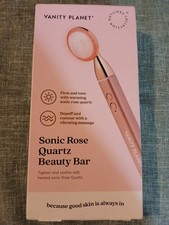 Vanity Planet- Sonic Rose Quartz Beauty Bar Vibrating and Heating Features- Pink