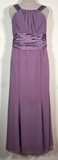 David's Bridal Women Size 6 Sleeveless Purple Prom Formal Wedding Dress