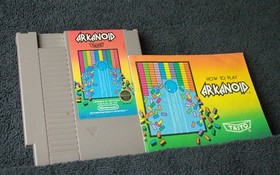 Arkanoid with controller and manual (NES) TESTED