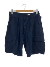 EVISU Shorts, Size 34, Rayon, Navy