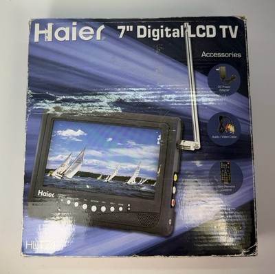 Haier HLT71 7'' Digital LCD Portable TV Complete w/ Remote, Antenna & Power Cords