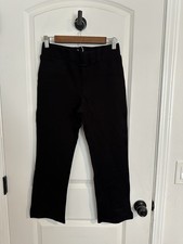 Quince Womens Black Ultra Stretch Ponte Pants Straight Pullon Size M NWT Career
