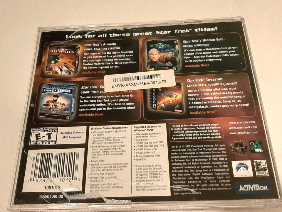 Star Trek Voyager - Elite Force - PC CD Rom Win 95/98/NT/2000 Activision 2000 - Image 2 of 4