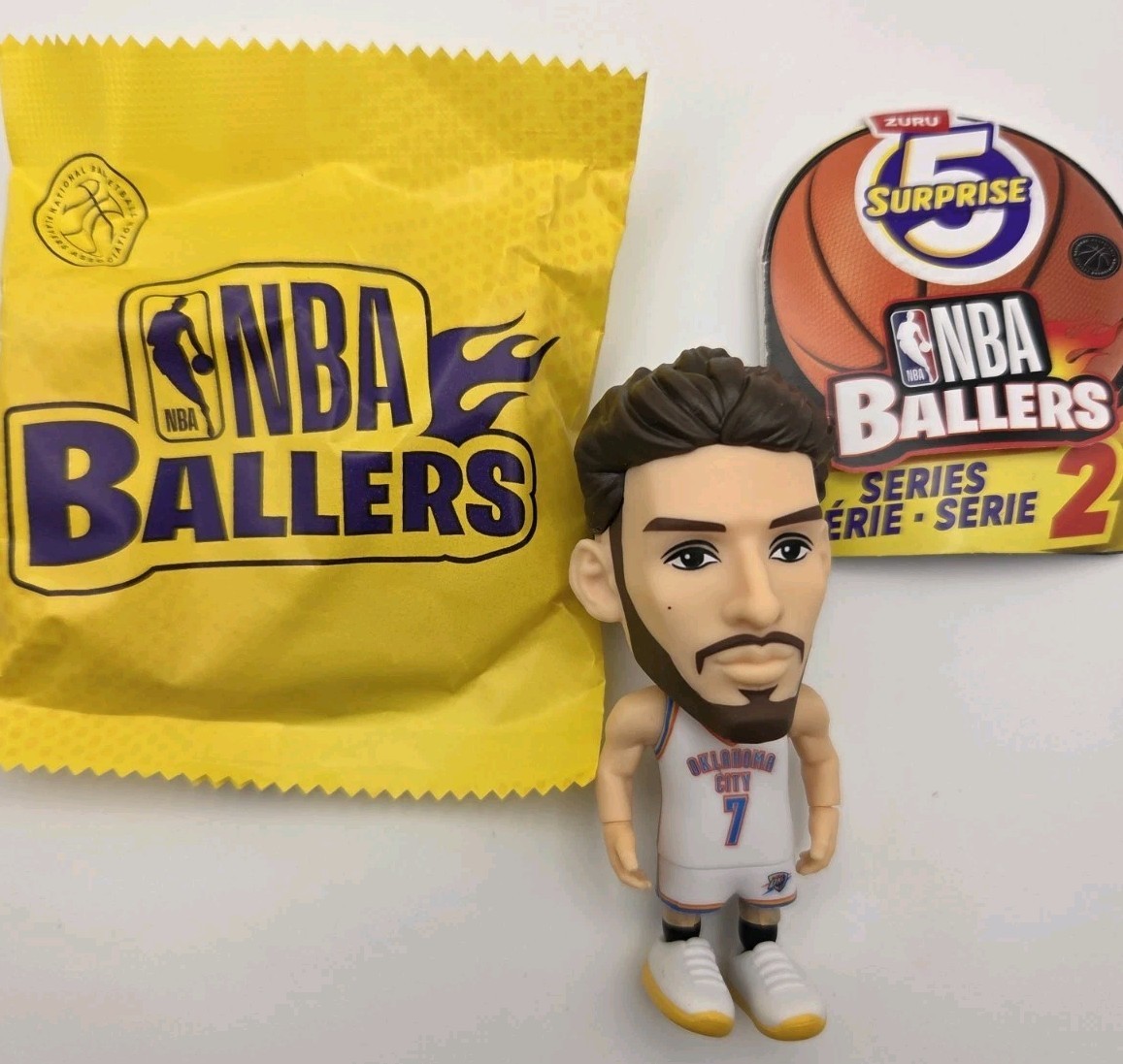 ZURU NBA Ballers Series 2 OKC Thunder CHET HOLMGREN White Uni, NEW-OPEN Capsule 