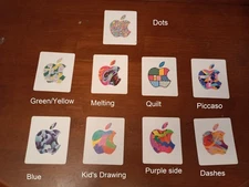 Apple Gift Card Stickers Decals, 9 Different Designs