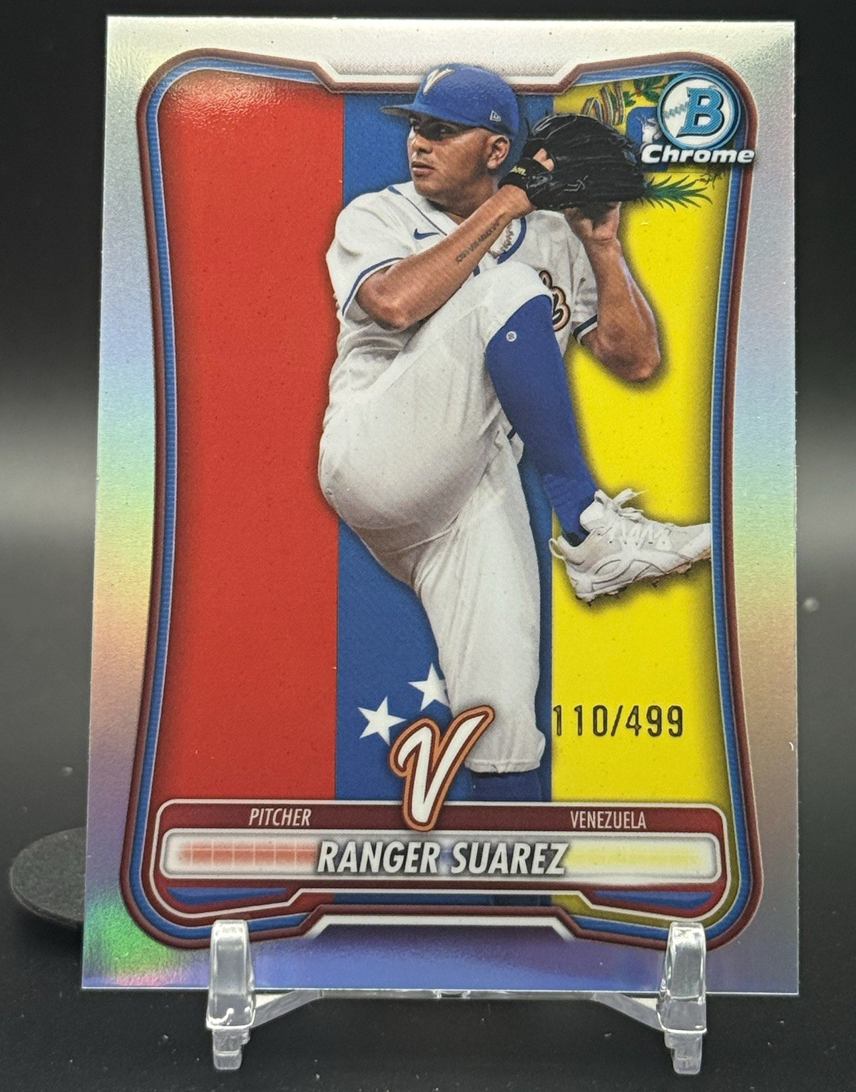 Topps 2026 Bowman Chrome WBC Ranger Suarez #WBC-35 Venezuela 110/499