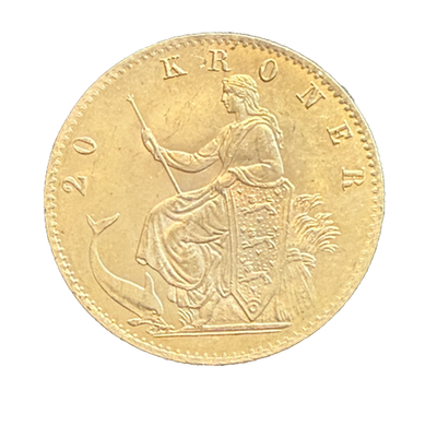 Denmark 1876 Gold 20 Kroner UNC Christian IX | eBay
