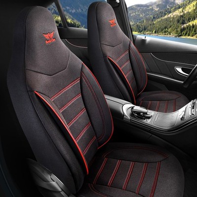 Autositzbezüge passend für Mercedes Benz GL-Klasse Schwarz-Rot Pilot 4.2