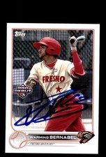 Signed Baseball Card 2022 Topps Pro Debut #PD-130 Warming Bernabel In Person