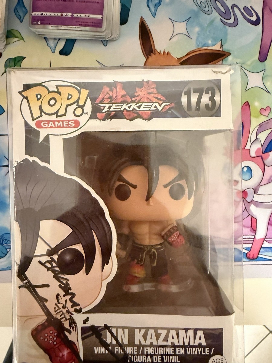 Funko Pop! Tekken Jin Kazama Figure 173 SIGNED BY HARADA (CREATORE