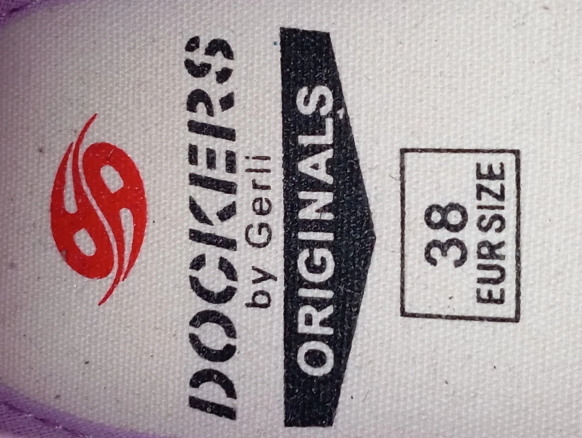 Dockers High-Top Sneaker Damen Gr. 38 Pink Weiß Casual Streetwear