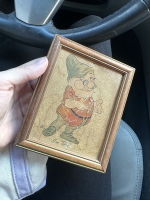 W.D. Entertainment  vintage Disney 1940's I'm ''Doc'' framed