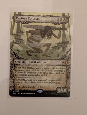 Magic Gathering MtG Curious Colossus Borderless Lorwyn Eclipsed Mythic M 0298