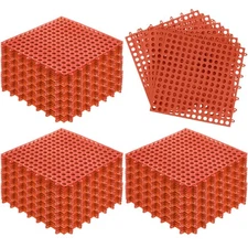 50 Pcs Modular Interlocking Floor Mats Drainage Tiles Pool Floor Mat 11.8'' x...