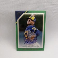 2022 Topps Gallery - Veterans Autographs Freddy Peralta #VA-FP Green /99 (AU)