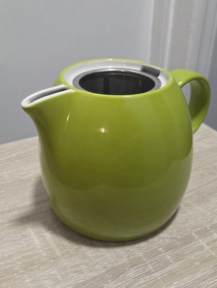 Tea Forte PUGG 24oz Ceramic Teapot Stainless Infuser Basket, Missing Hinged Lid - Image 2 of 4