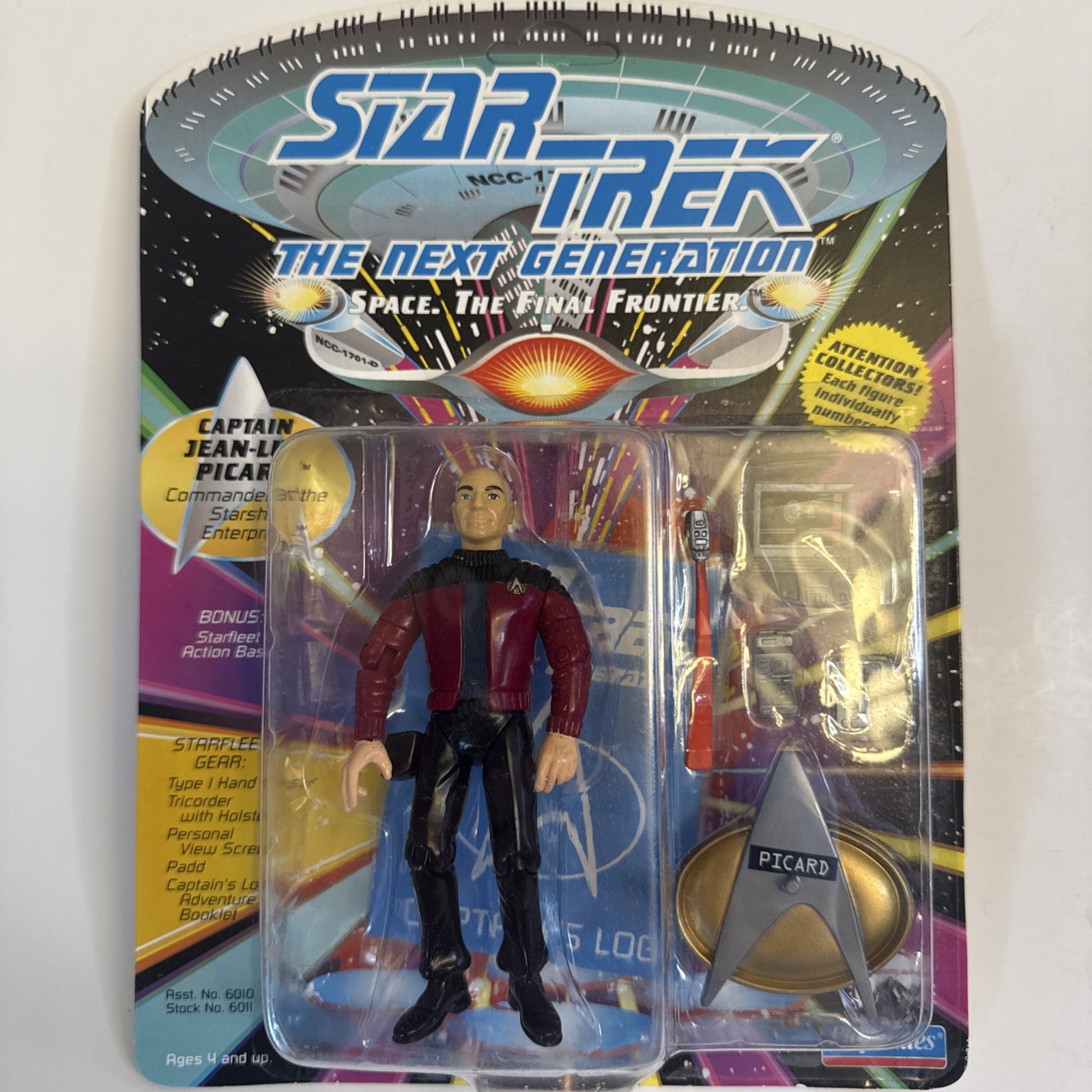 Playmates Toys Star Trek Space Talk Series Captain Jean-Luc Picard Action Figure