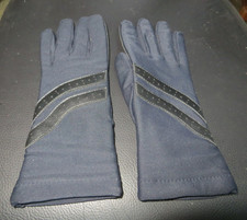 Hanes Her Way Women's Blue Black Stretch Lined Driving Gloves One Size