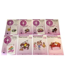 Hal Leonard Book 2 Level Beginner Piano Lessons Songbooks Sheet Music Lot Set