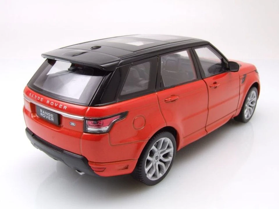 Land Rover Range Rover Sport 2015 Arancione Nero Modellino 1:24 Welly - Immagine 2 di 4