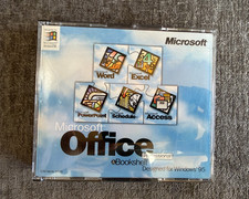 Vintage Microsoft Office Professional  Bookshelf Windows 95 CD-ROM 2 Disc Set