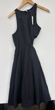Anthropologie Maeve NWT Small Black Cutout Midi Dress NEW