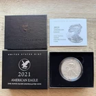 2021 W American Silver Eagle 1 oz Silver Uncirculated Coin OGP COA