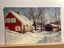 Bedell Covered Bridge/Connecticut River: Newberry/Haverhill - Vintage Postcard