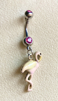 Flamingo Belly Button Ring